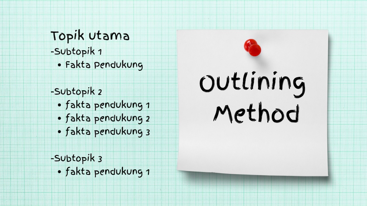 Metode the Outlining Method sebagai pilihan cara mencatat pelajaran yang baik, terutama untuk mengetahui